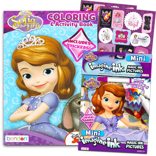 Disney Disney Sofia the First Activity Set - Bundle with Sofia the First Coloring Activity Book and Imagine Ink Mess-Free Book