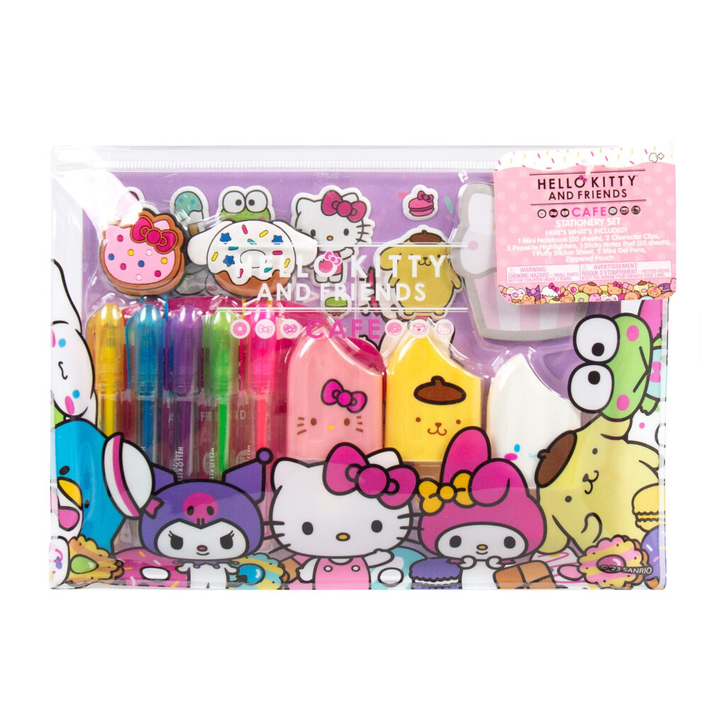 Hello Kitty & Friends Caf? Stationery Set  22-Piece Sanrio Stationery