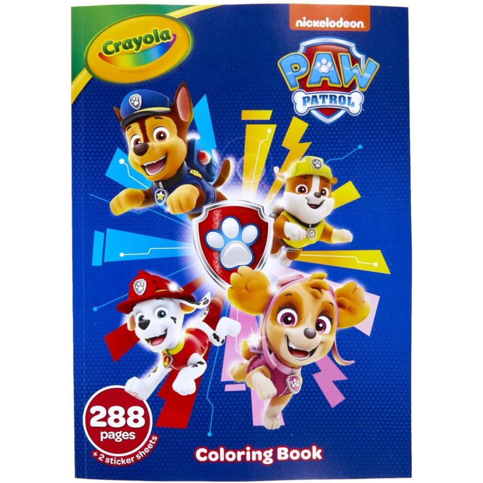 Crayola Paw Patrol Coloring Book with Stickers  Gift for Kids  288 Pag