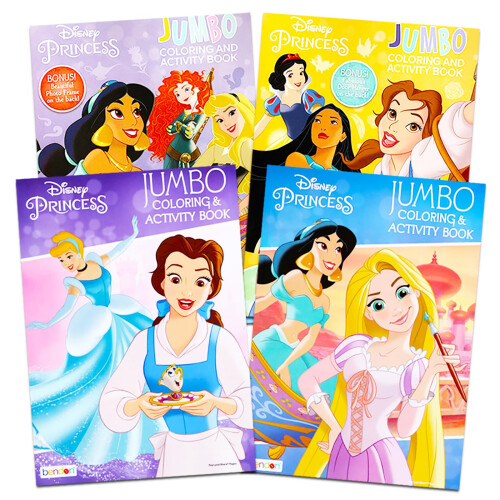 Disney Disney Princess Σετ Χρωματισμού - Περιλαμβάνει 4 Βιβλία με Πάνω από 200 Σελίδες Χρωματισμού 1