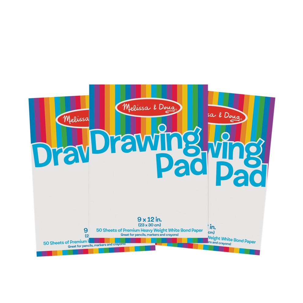 Melissa & Doug Drawing Paper Pad (9 x 12 inches) - 50 Sheets  3-Pack -