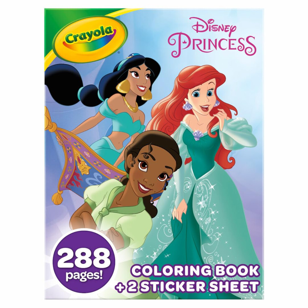 Crayola Disney Princess Coloring Book with Stickers  Gift for Kids  28