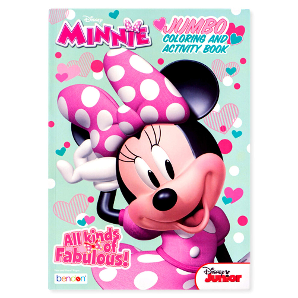 Minnie Jumbo Coloring and Activity Book Character Patterned Tool for B