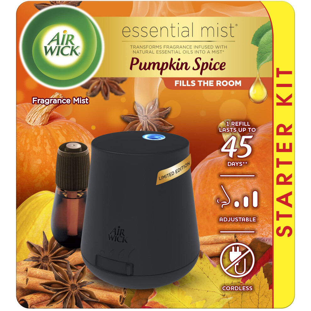 Air Wick Essential Mist Starter Kit (Diffuser + Refill)  Pumpkin Spice