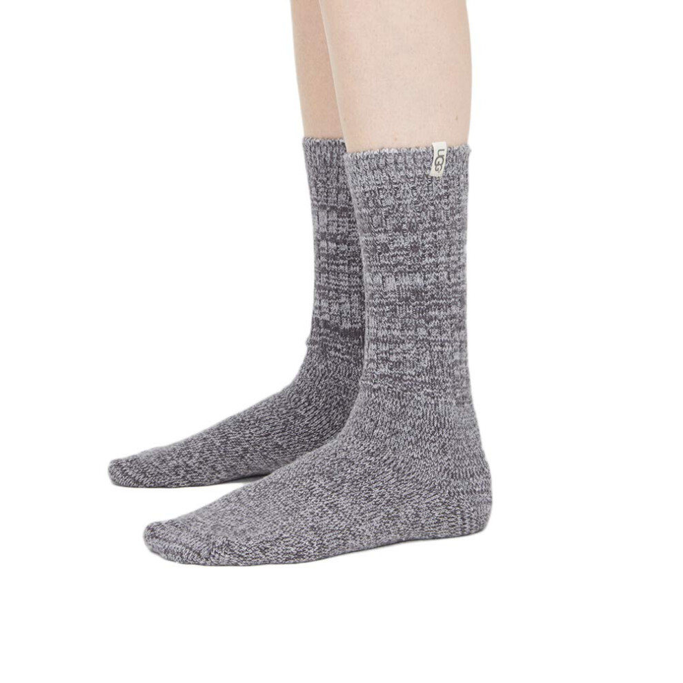 UGG Women's Rib Knit Slouchy Crew Socks  Nightfall  O/S