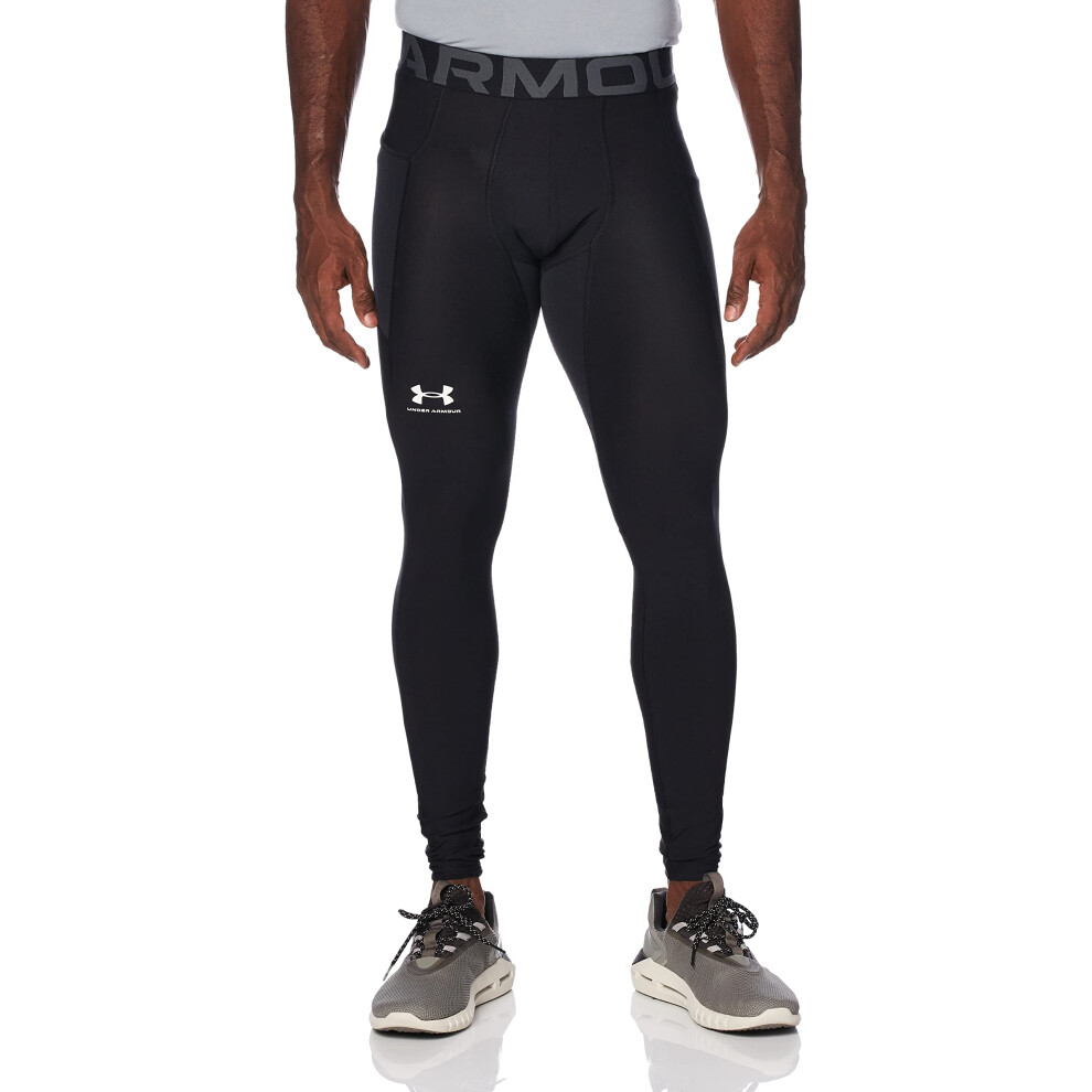 Under Armour Men's HeatGear Armour Leggings  Black (001)/Pitch Gray  S