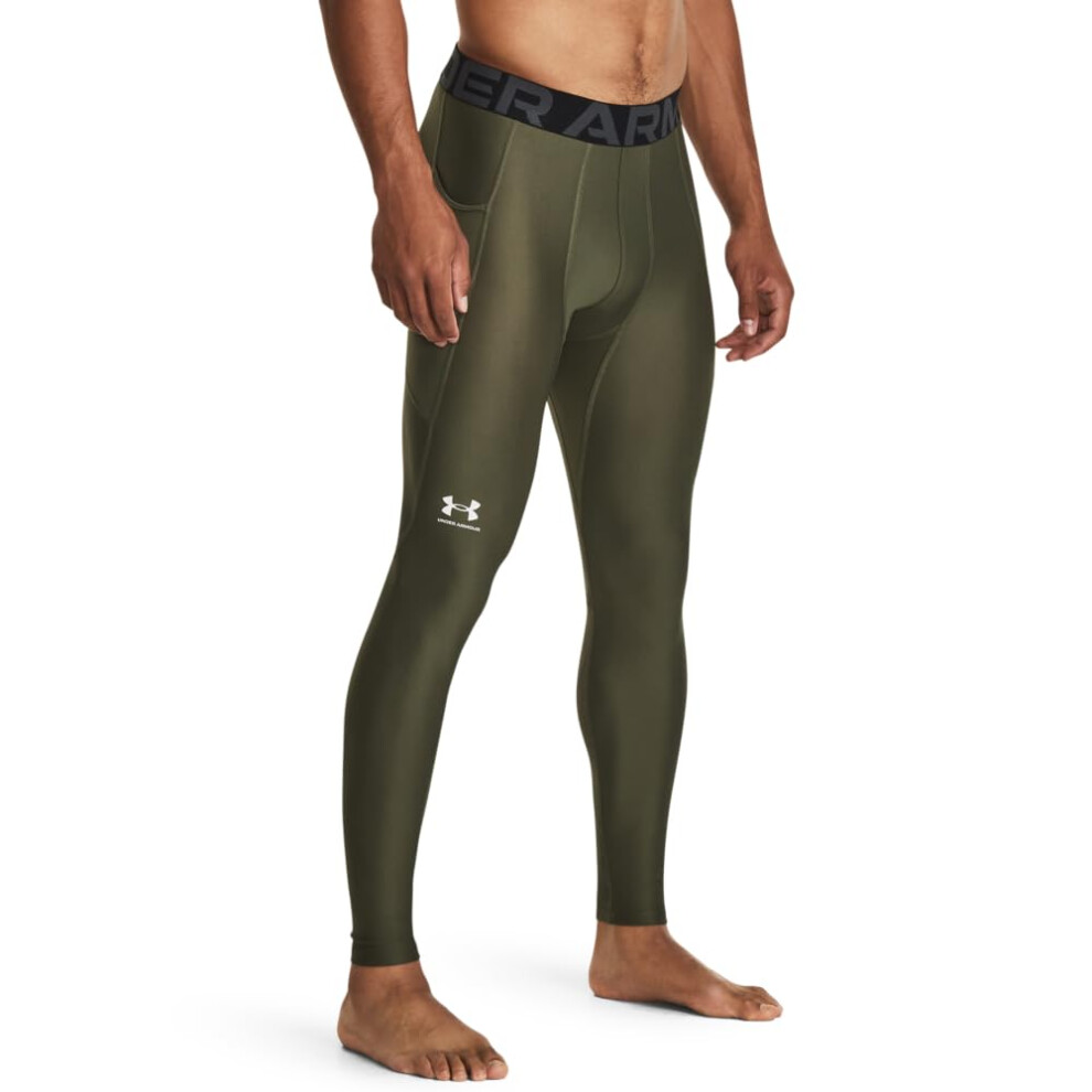 Under Armour Men's HeatGear Armour Leggings  (390) Marine OD Green / /