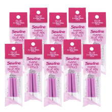 Caneta de cola para tecido solvel em gua rosa Sewline United Notions 2 contagens 10/pacote com 10