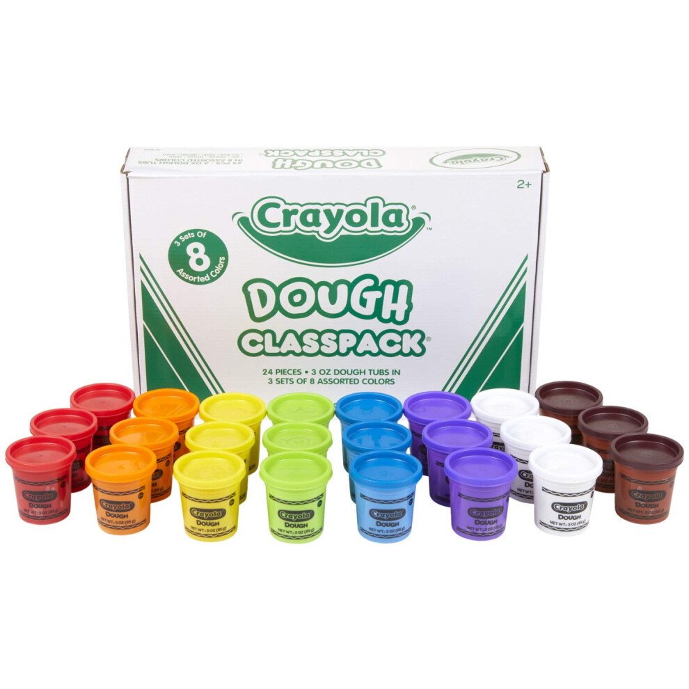 Crayola Modeling Dough Classpack  3 Ounces Each  8 Assorted Colors  Se