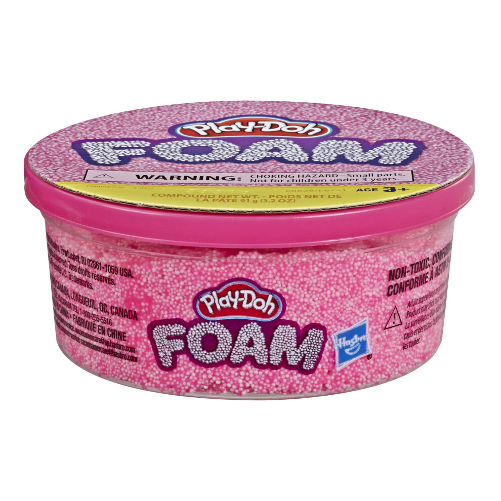 Play-Doh Foam Pink Single Can of Non-Toxic Modeling Foam for Kids 3 Ye