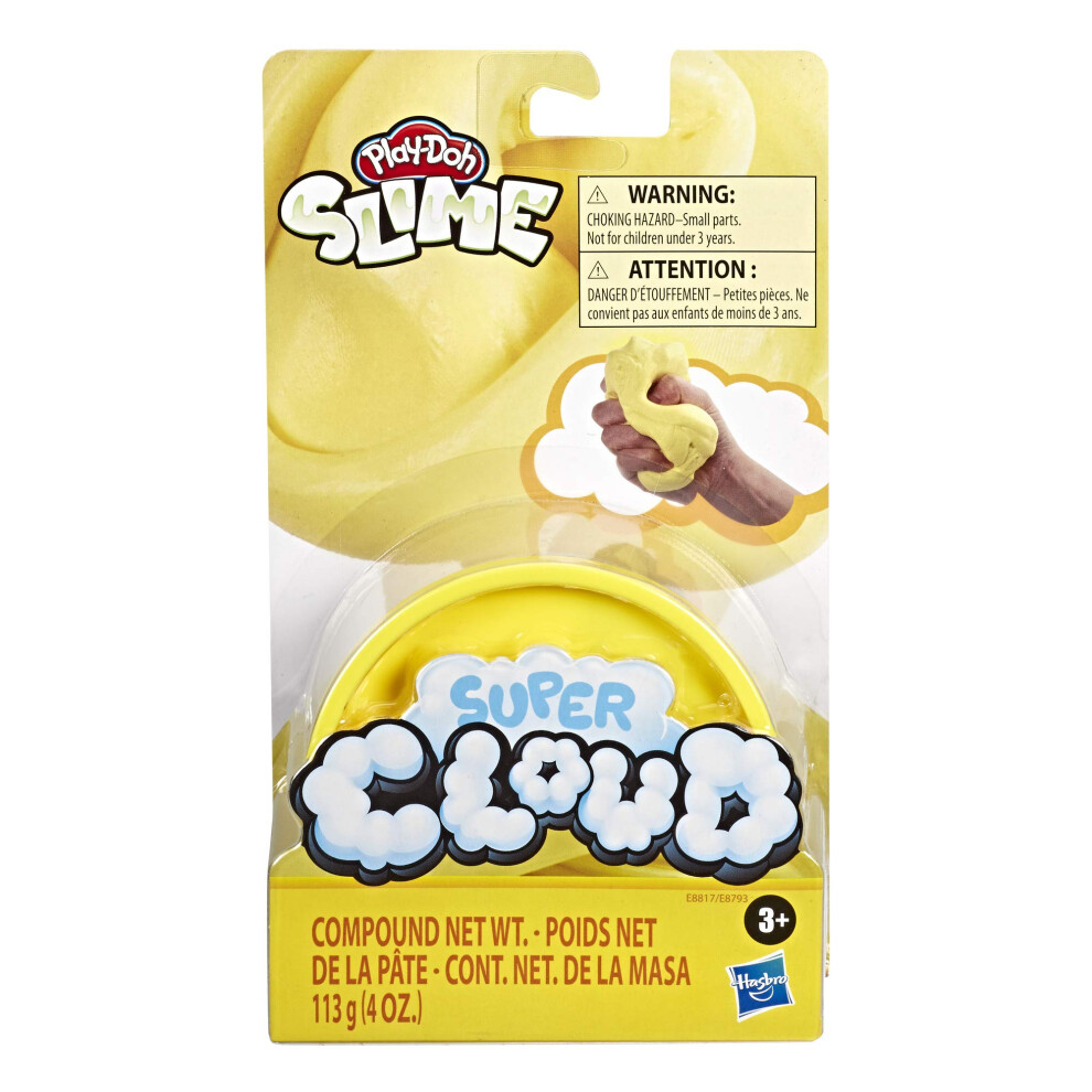 Play-Doh Super Cloud Single Can of Yellow Fluffy Slime Compound for Ki