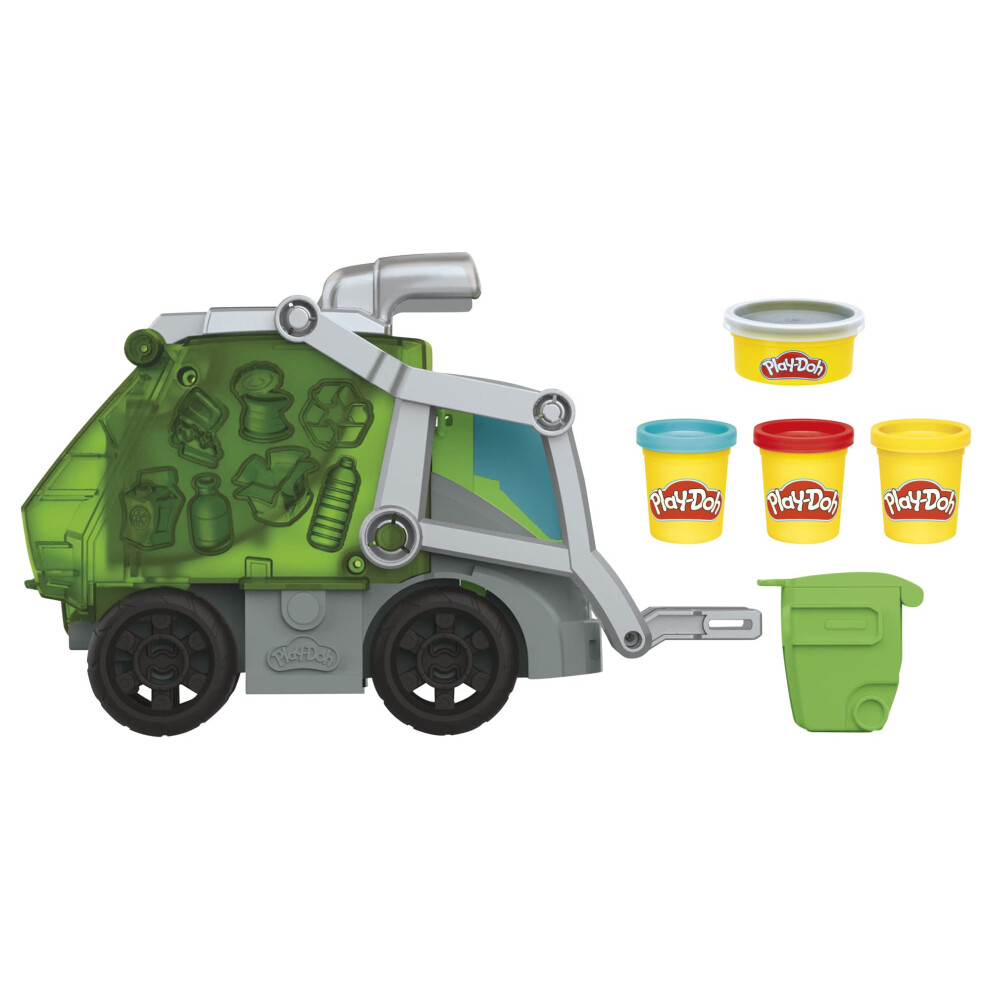 Play-Doh 2-in-1 Garbage Truck Toy with Scented Compound  Additional Ca