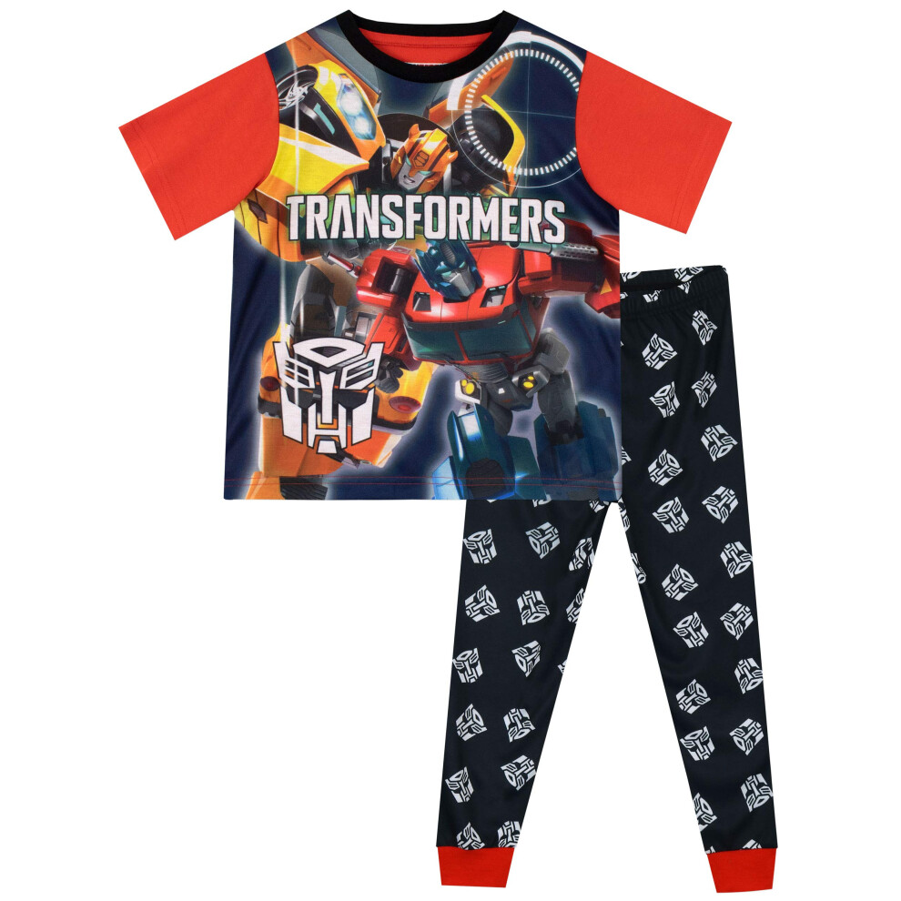 Transformers Boys' Bumblebee Optimus Prime Pajamas Size 5 Multicolored