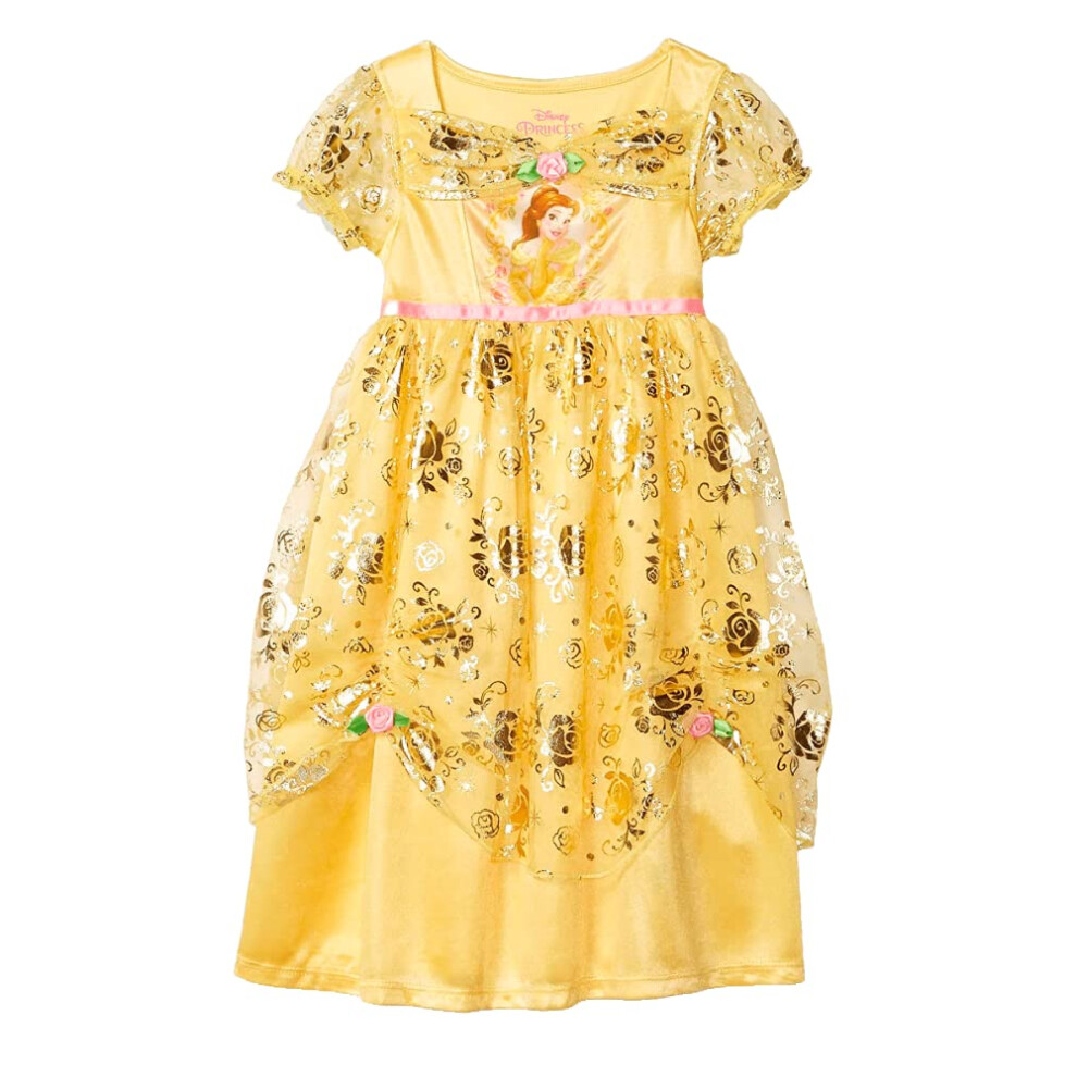 Disney Girls' Toddler Princess Fantasy Gown  Pale Yellow  4T