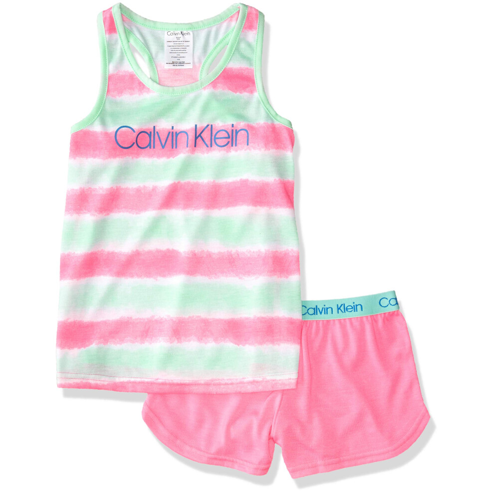 Calvin KleinGirls2-Piece Cute Tank Top and Cozy Bottom Short Pajama Se