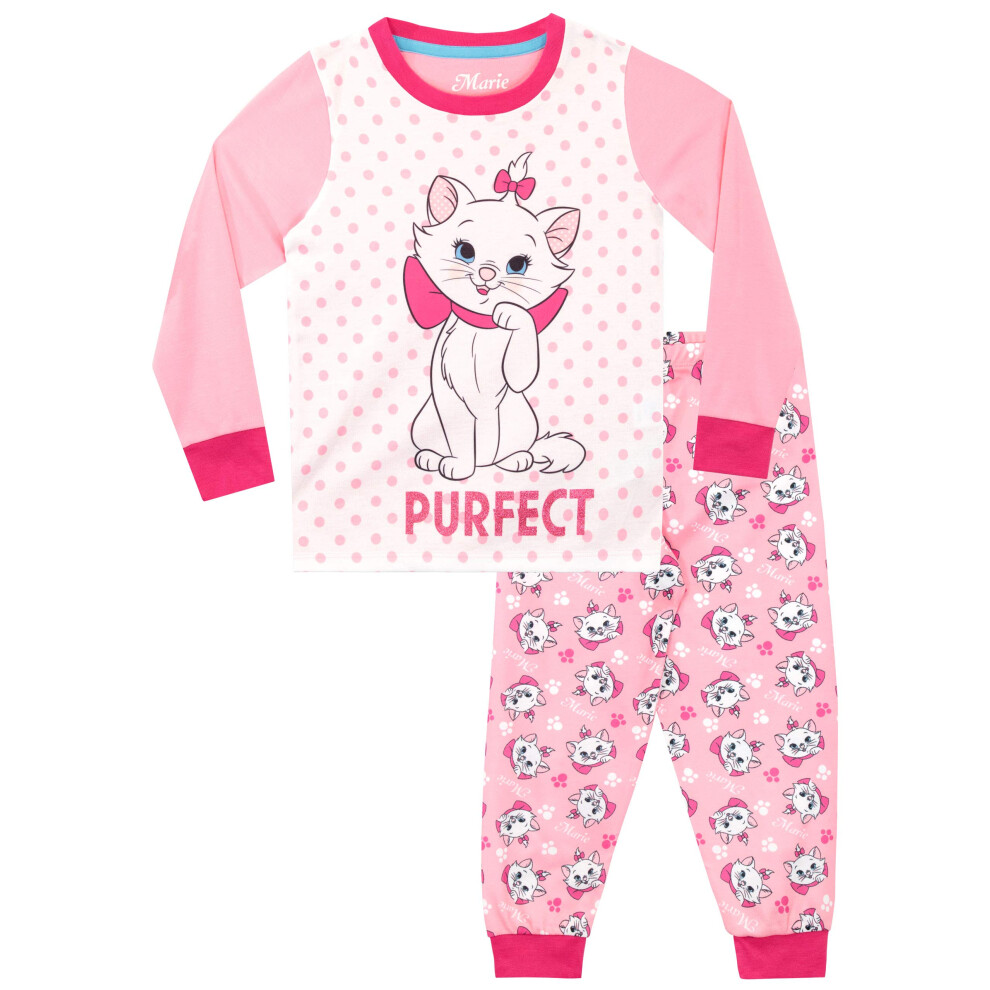 Disney Girls Aristocats Pajamas Pink Size 3T