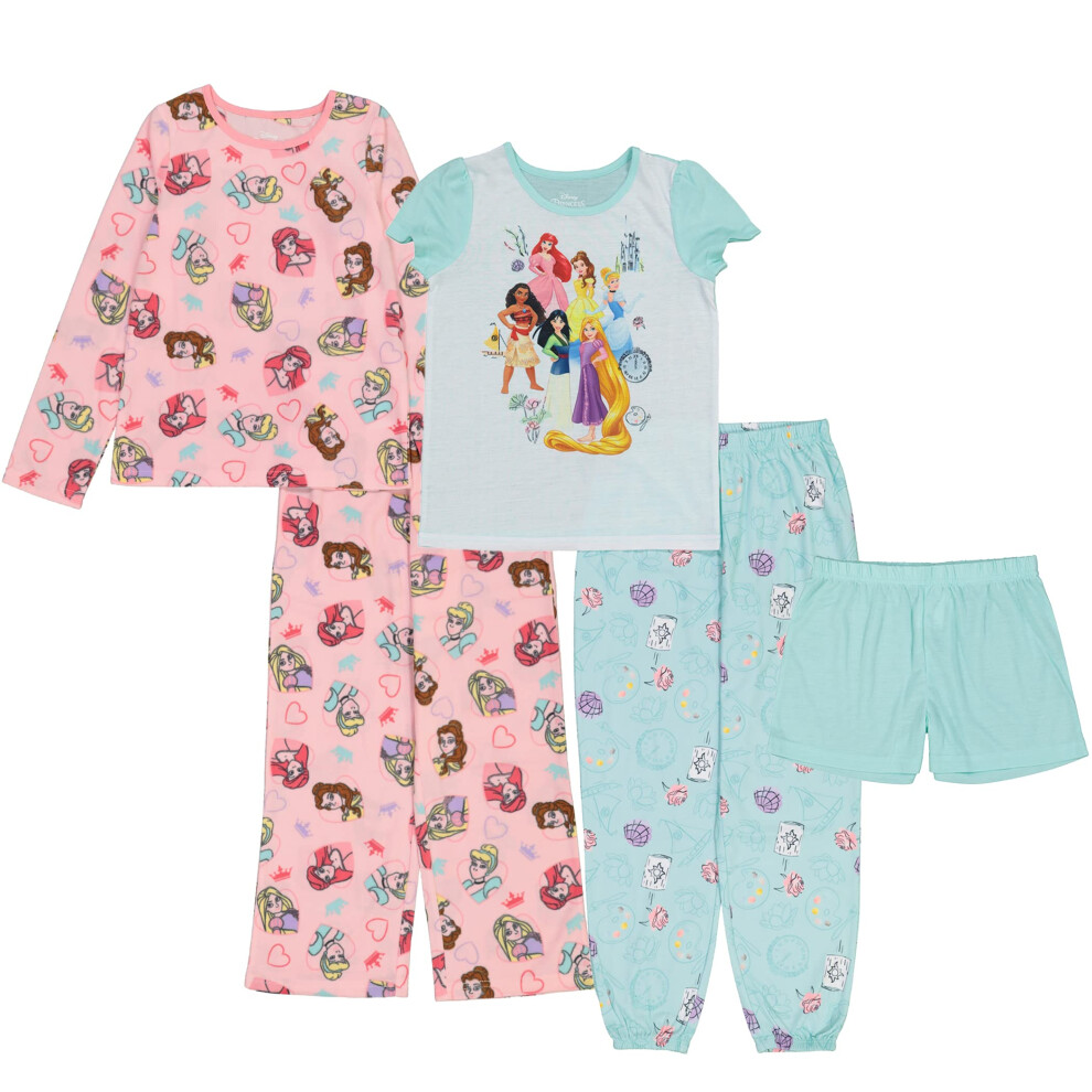 Disney Girls' Princess 5-Piece Loose-Fit Pajamas Set  ONCE UPON A TIME