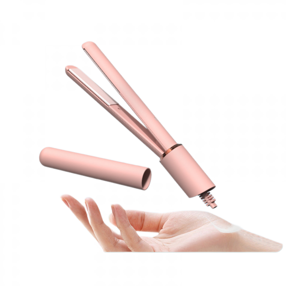Ceramic Mini Curling Iron for Short Hair, Small Hair Curler Iron for Travel, Dual Voltage Curling Wand for Worldwide Trip