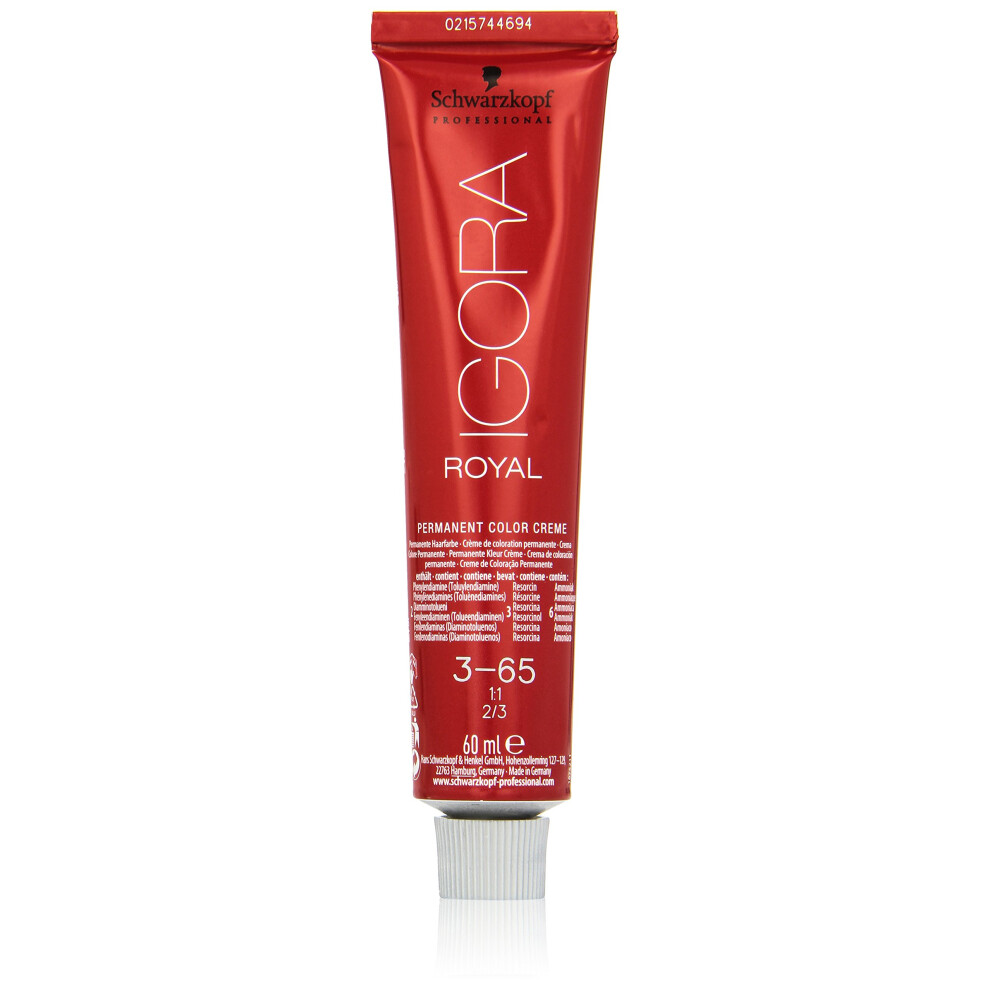 Schwarzkopf Igora Royal Permanent Creme Hair Color 2oz/60ml (3-65)