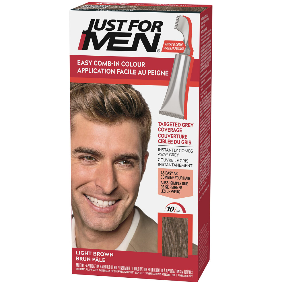 Just For Men Easy Comb-In Color  Hair Coloring for Men with Comb Appli