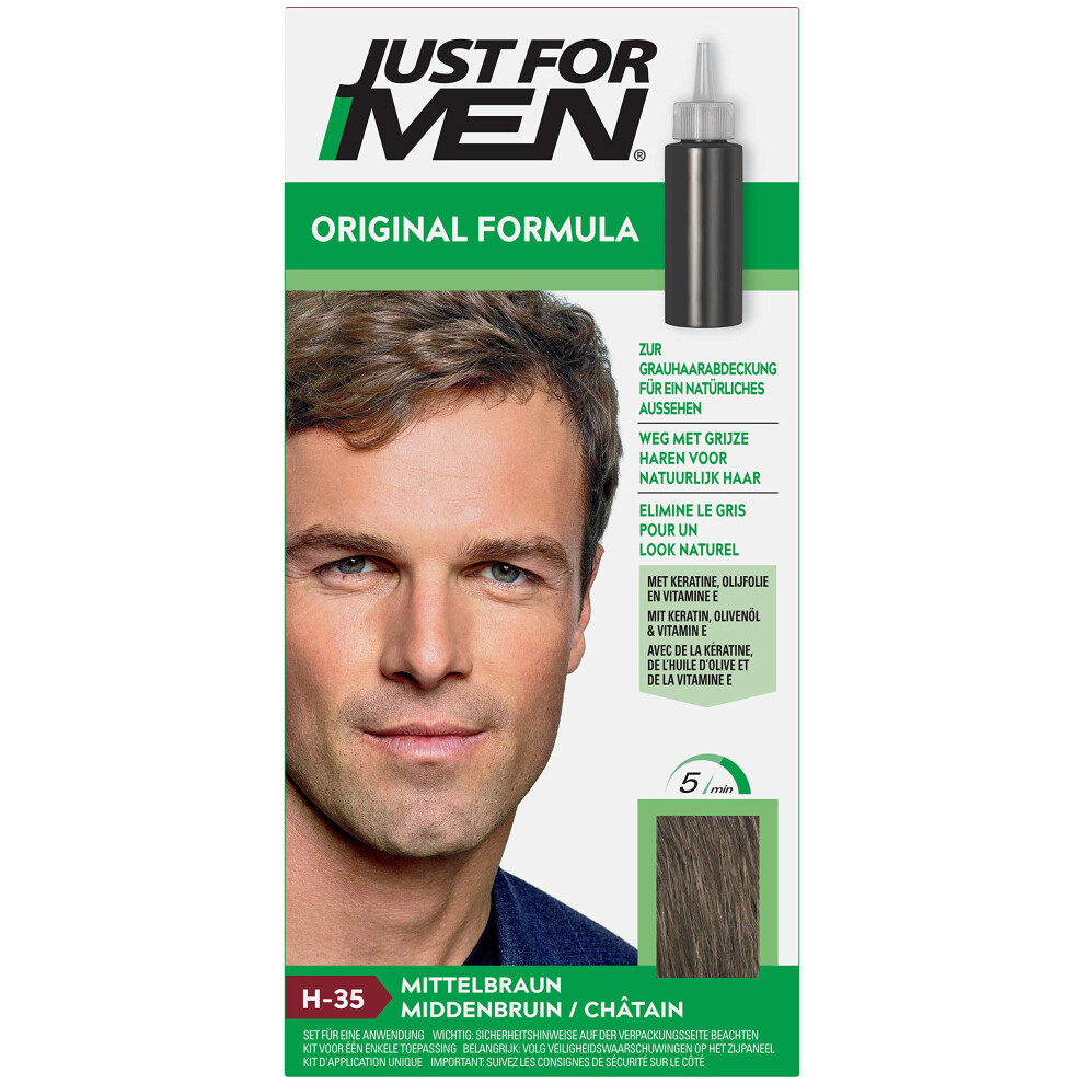 Just for Men H35 Medium Brown Hair Color 60 ml