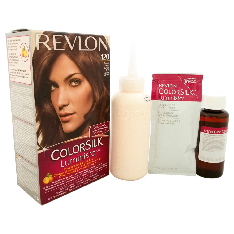 Revlon ColorSilk Luminista Hair Color  120 Golden Brown  1 Count