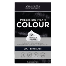 John Frieda Color Foam Preciso, Azul Negro 2A, Kit de Coloración para Cabello, Cobertura Total de Grises