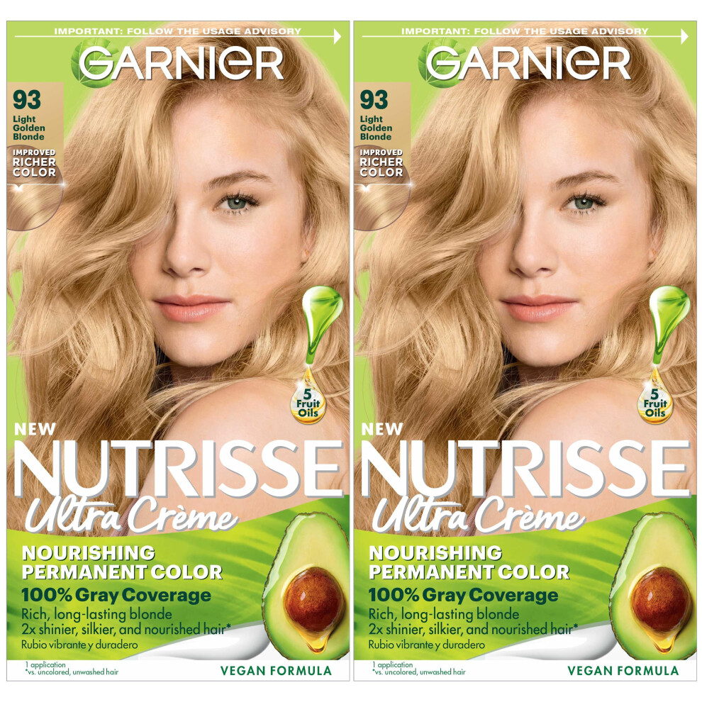 Garnier Hair Color Nutrisse Nourishing Creme  93 Light Golden Blonde (