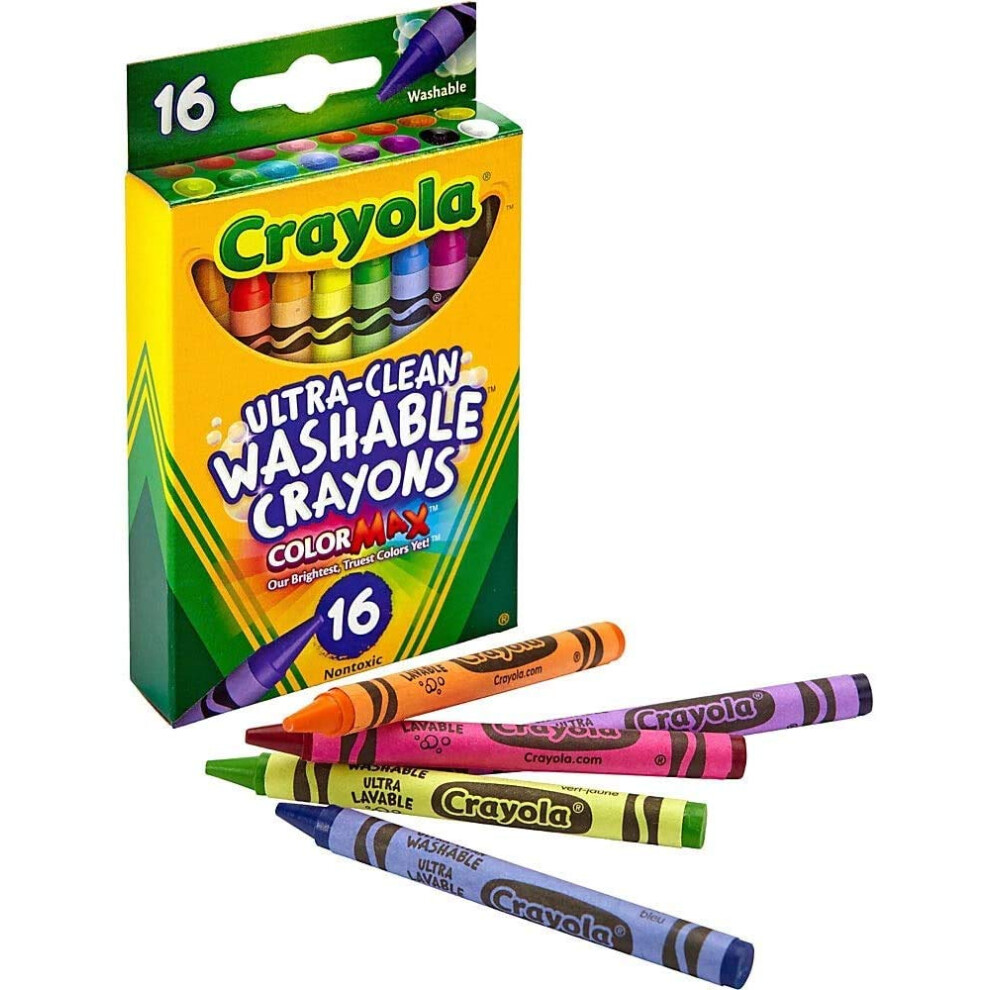 Crayola Ultra-Clean Washable Crayons (526916)  16 Colors