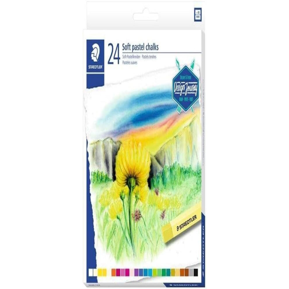 Staedtler Karat Premium Quality Soft Pastel Chalks 2430C24