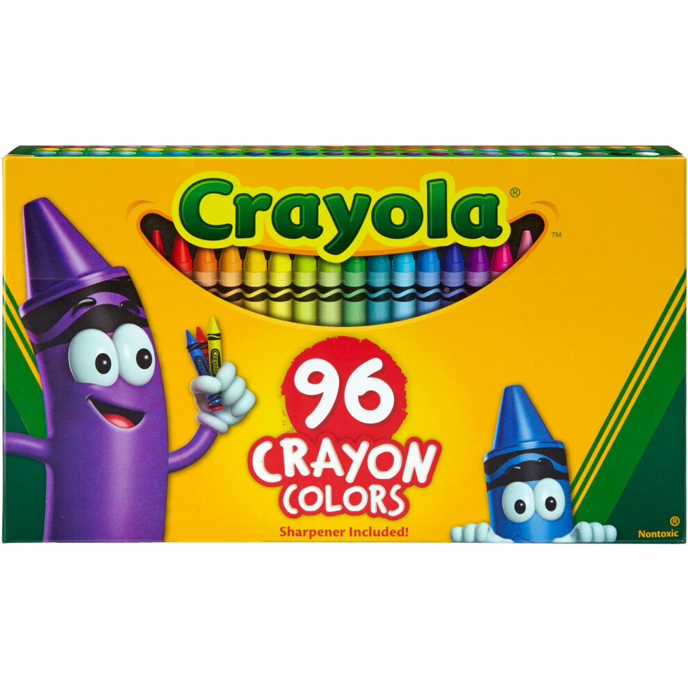 Classic Color Crayons in Flip-Top Pack with Sharpener  96 Colors