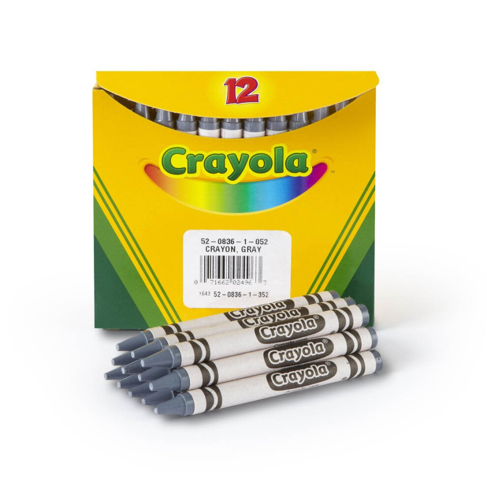 Crayola Crayons in Gray  Bulk Crayons  12 Count (5208361052)