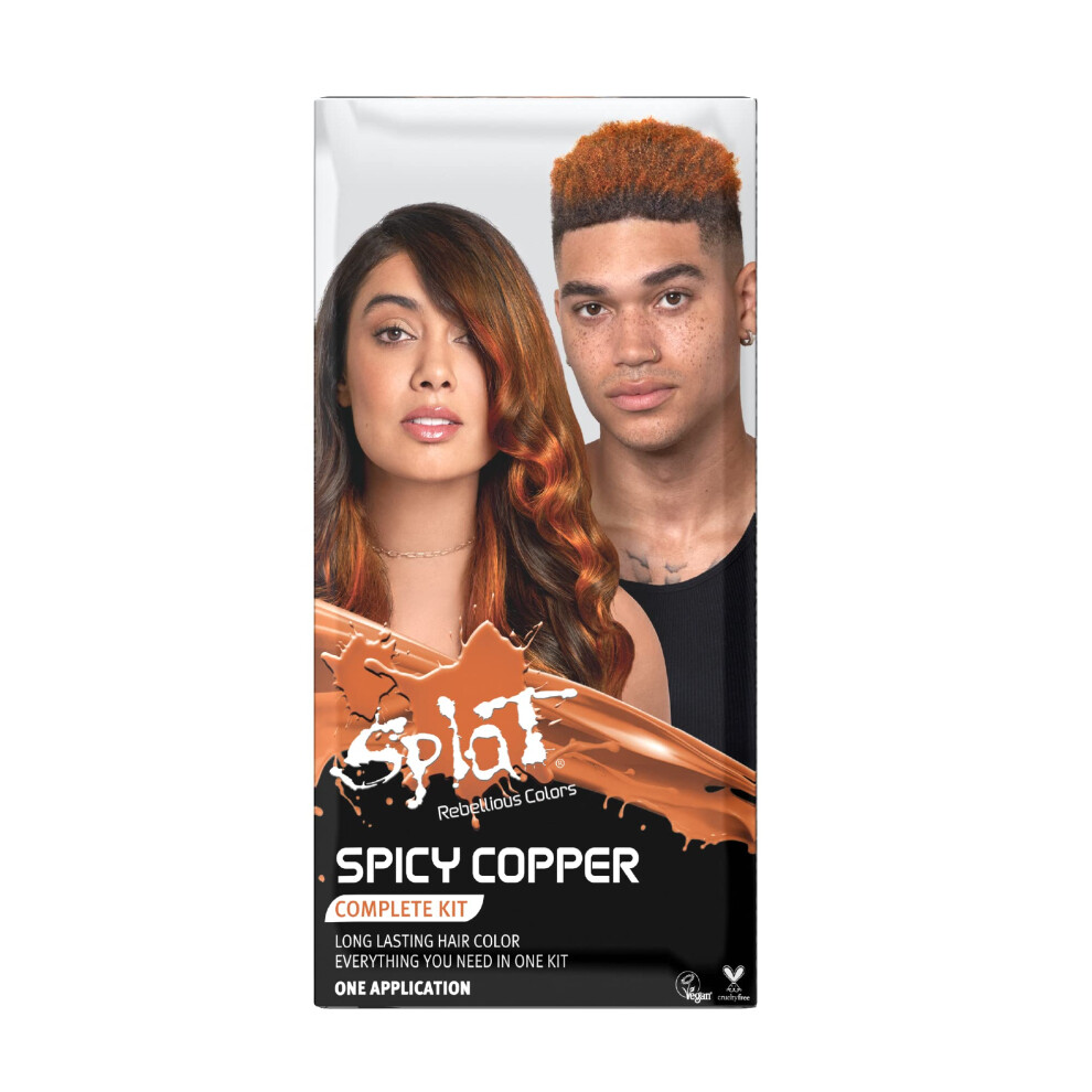 Splat Semi-Permanent Complete Hair Color Kit/Spicy Copper