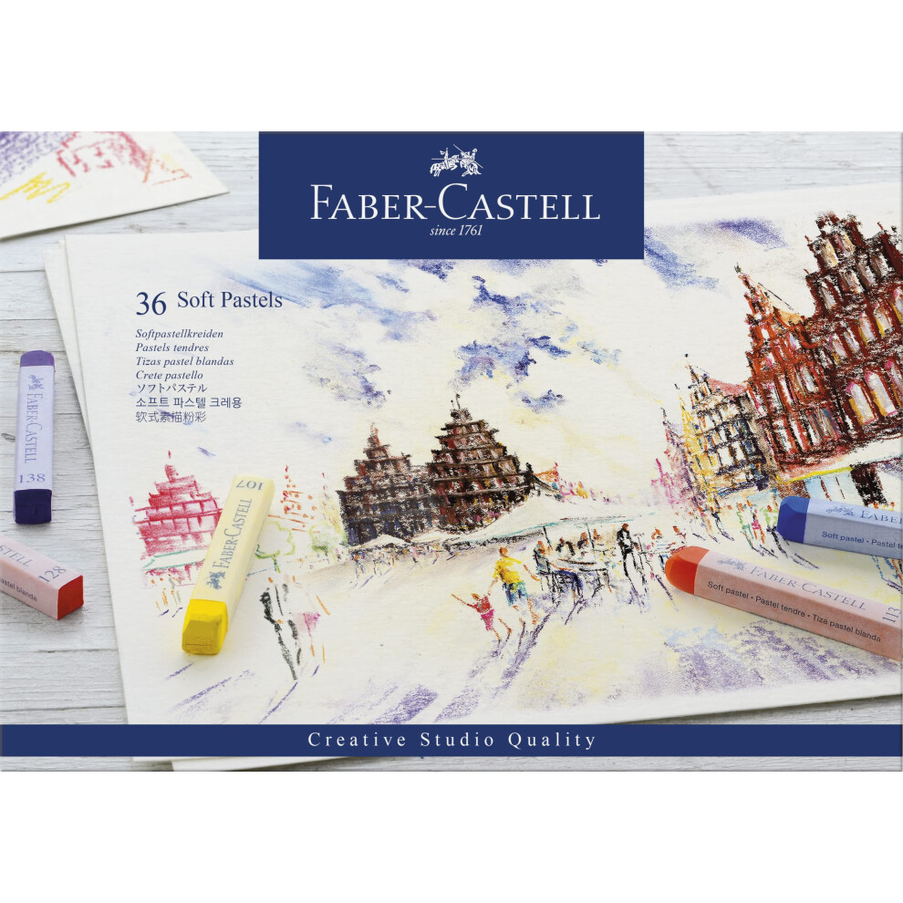 Faber-Castell Soft Dry Pastel Chalk Long Goldfaber 36 Colors