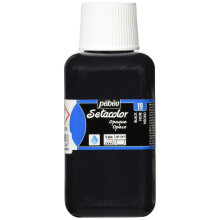 Peinture Textile - SETACOLOR - Opaque - Noir intense - 250ml - Mixte