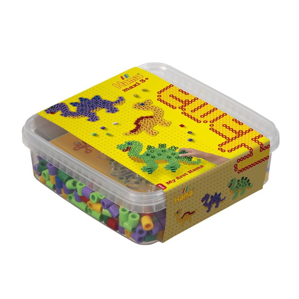 Hama Maxi Beads & Pegboards in Tub Dinosaur