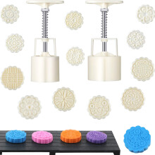 14 Pieces Bath Bomb Mold Kit Includes 2 Pieces Bath Bombs Press with 1