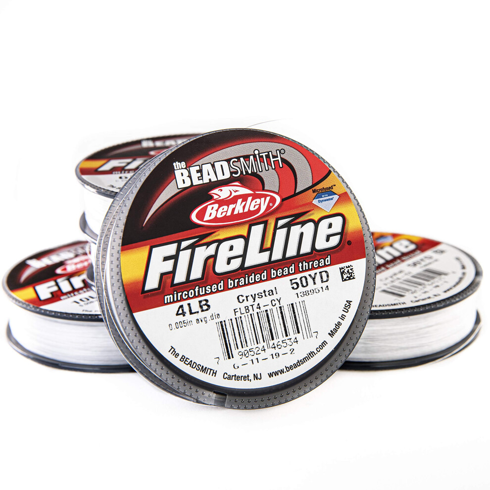 Beadsmith Fireline Kumihimo Bobina Filo Da 45,7 M – Disponibile In Cristallo O Fumo, Crystal | 0.12Mm ⌀-image