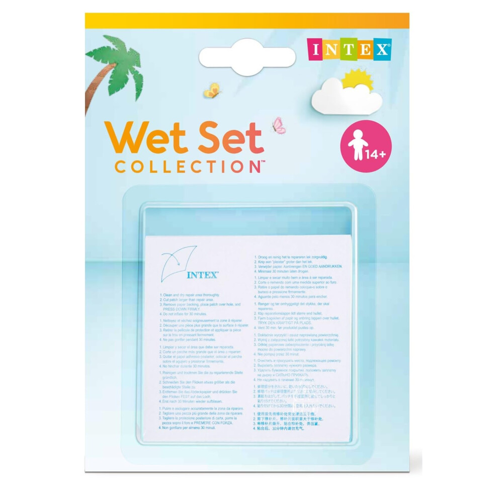 Intex Wet Vinyl Plastic Repair Patch. 6 Count