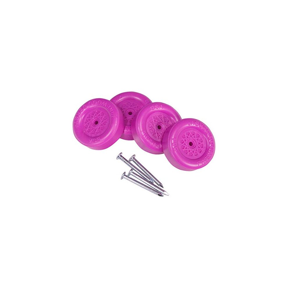 Official Pinewood Derby Wheels and Axles (Purple)