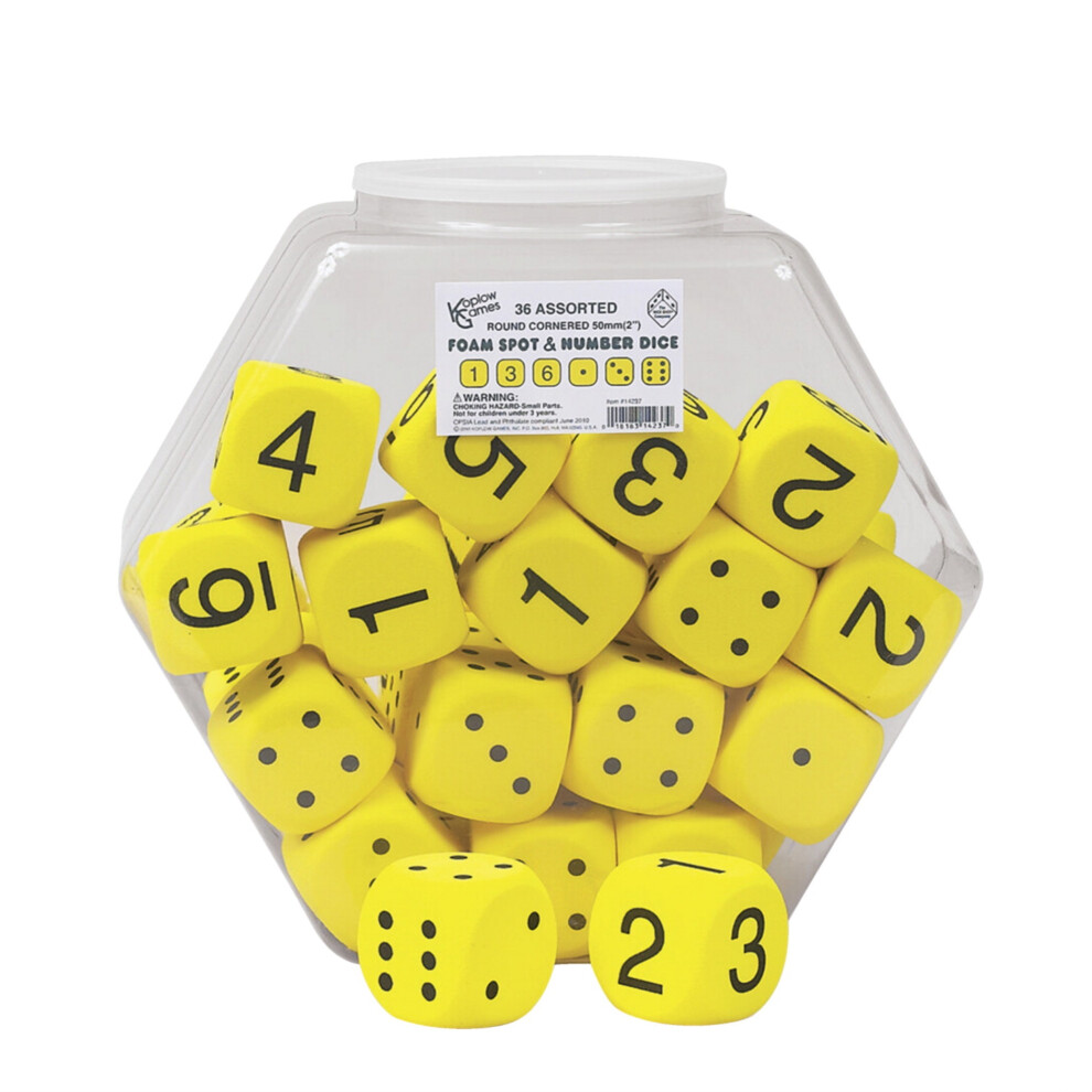 Koplow Games Math Kostke 2 -Calowy Zestaw 36-image
