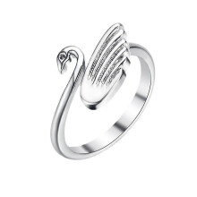 Swan Adjustable Knitting Loop Crochet Loop Ring Swan Open Finger Ring,adjustable Braided Ring Faster Knitting Jewelry