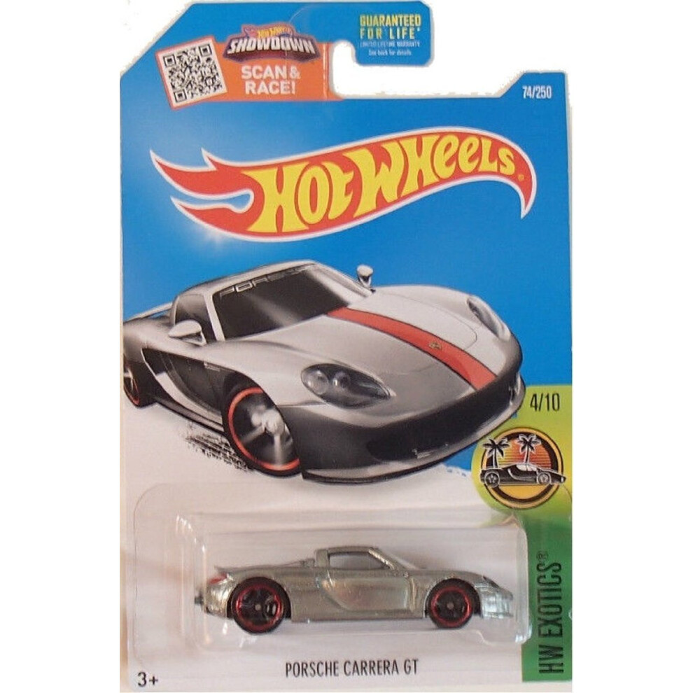 Hot Wheels  2016 HW Exotics  Porsche Carrera GT Exclusive ZAMAC #74/25