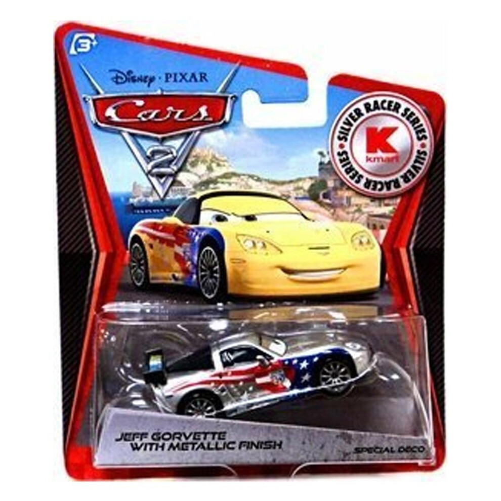 Disney / Pixar CARS 2 Movie Exclusive 155 Die Cast Car SILVER RACER Je