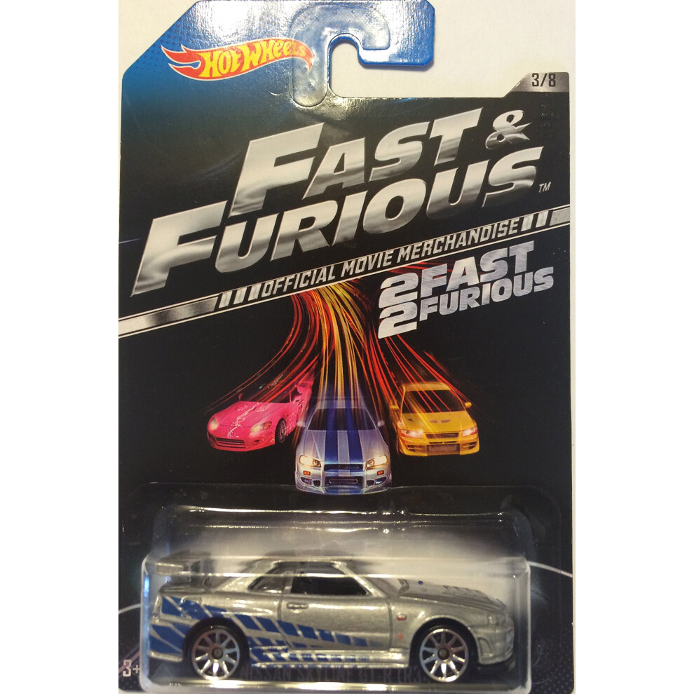 Hot Wheels 2014 Fast & Furious 3/8 - Nissan Skyline GT-R (R34)