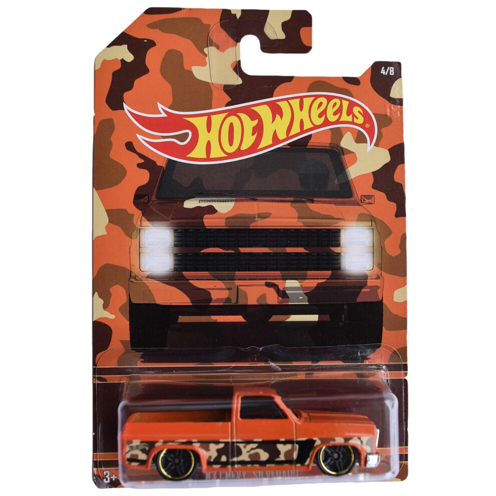 Hot Wheels '83 Chevy Silverado 4/8  Orange