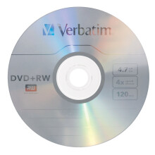 Verbatim DVD+RW 4.7GB 4X met Geprint Oppervlak - 1pk Jewel Case
