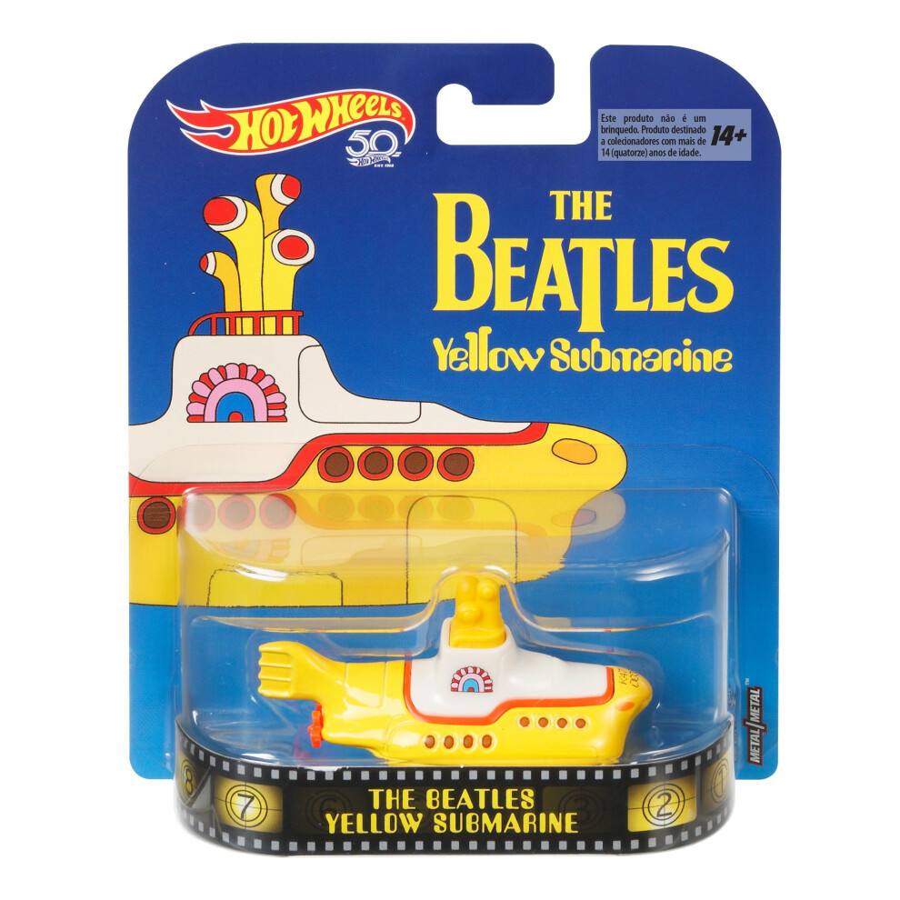 Hot Wheels Beatles Yellow Submarine  1:64 Scale