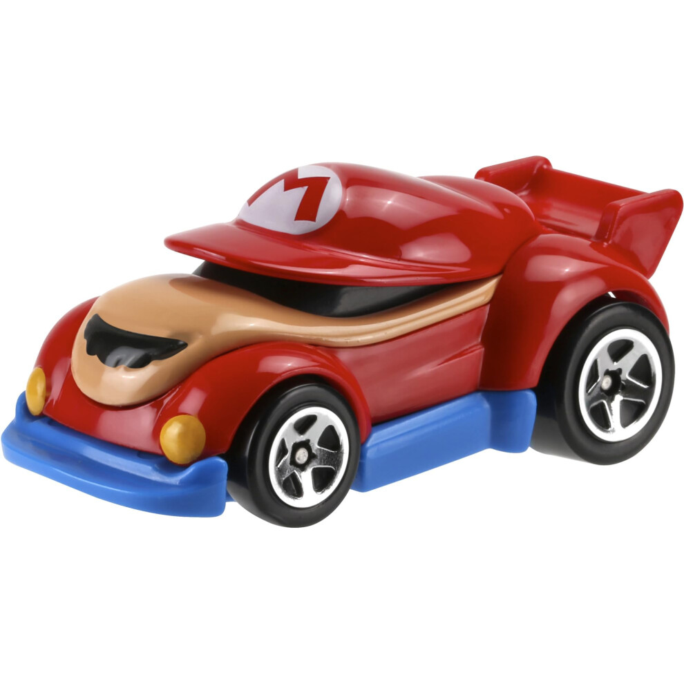 Hot Wheels Super Mario Character Cars Mario Vehicle 1/7