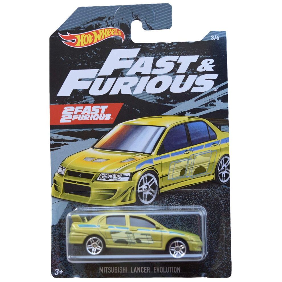 Hot Wheels Fast & Furious Mitsubishi Lancer Evolution 3/6  Green